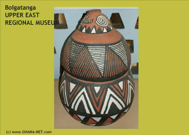 Upper East Regional museum, Bolgatanga in Ghana, pottery exhibition